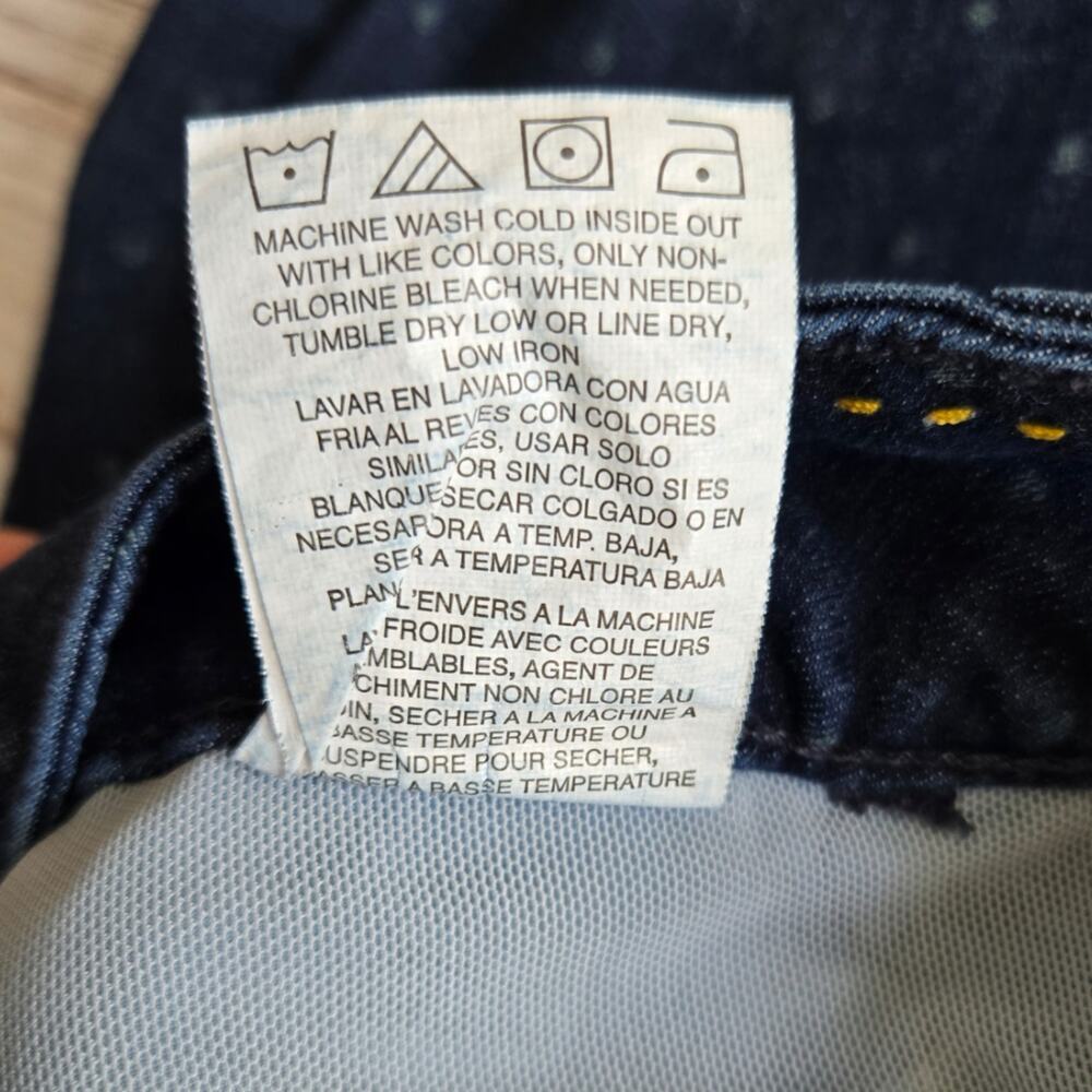 Lee Shapetastic Hidden Hold Dark Wash Polkadot Jeans sz 12 - Picture 5 of 8